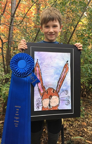 KenaiChilds Anya Uscocovich, Painting, Age 9, E. E. Waddell Language Academy, Charlotte
