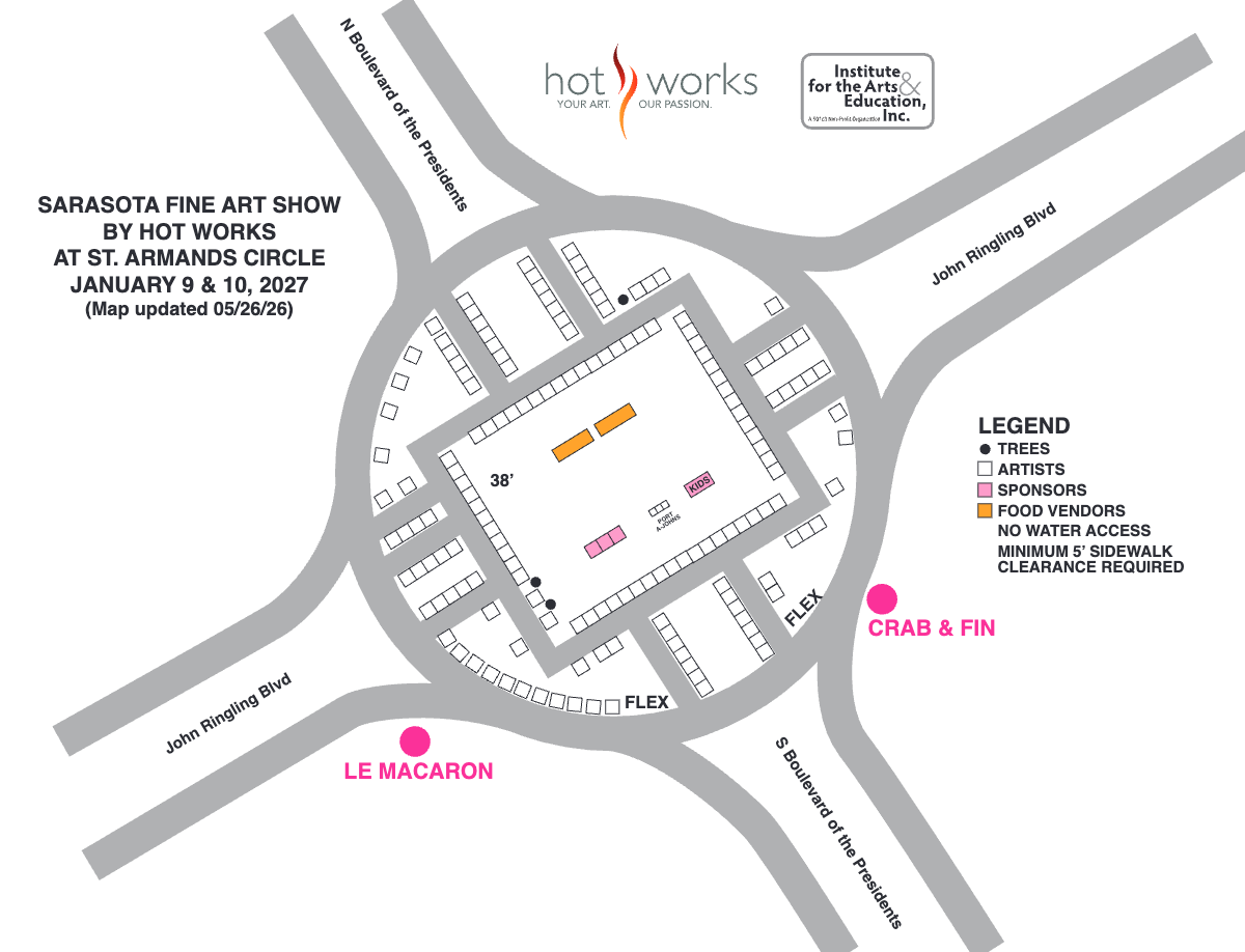 Sarasota Fine Art Show show map
