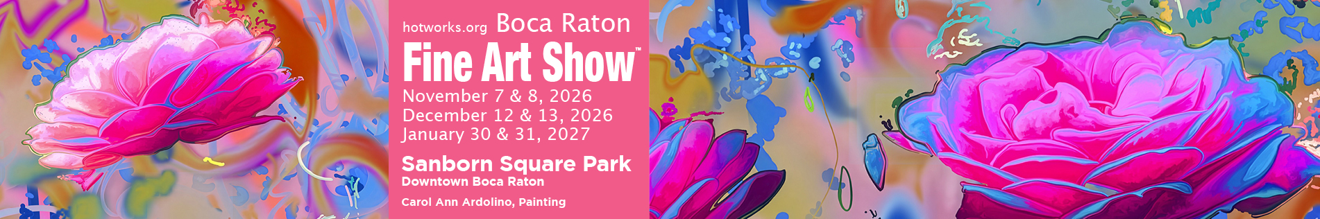 Boca Raton Fine Art Show Nov 7th and 8th 2026 - Hot Works