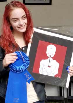 Lavender-Mullican Anya Uscocovich, Painting, Age 9, E. E. Waddell Language Academy, Charlotte
